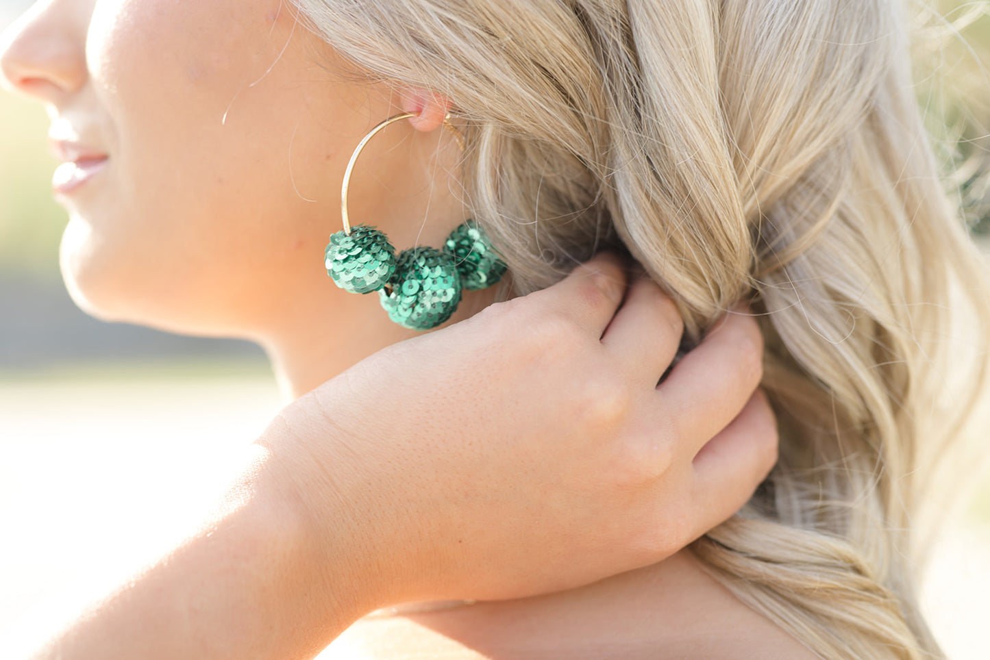 Metallic Disco Ball Earrings